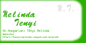 melinda tenyi business card
